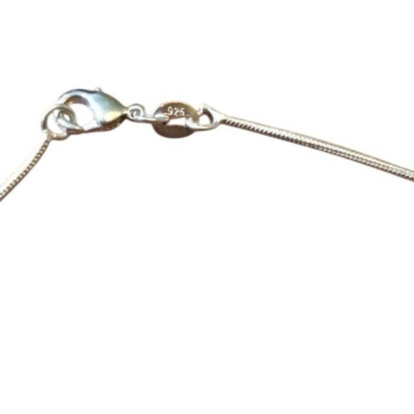 925 Sterling Silver Snake Chain Necklace 24"  Jewelry Accessory Sliver Tone - Picture 4 of 5